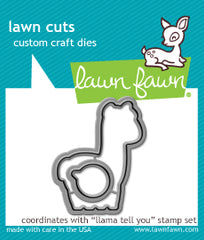 Lawn Fawn Llama tell you - lawn cuts