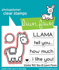 Lawn Fawn Llama tell you - lawn cuts