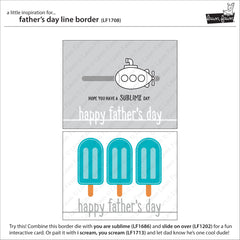 Father's Day Line Border
