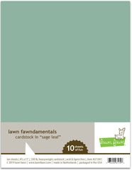 Lawn Fawn Sage Leaf Cardstock