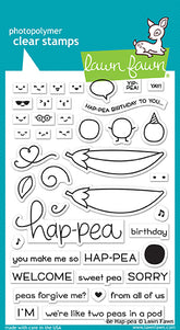 Lawn Fawn Be Hap-Pea Stamp