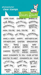 Lawn Fawn Reveal Wheel Spring Sentiments