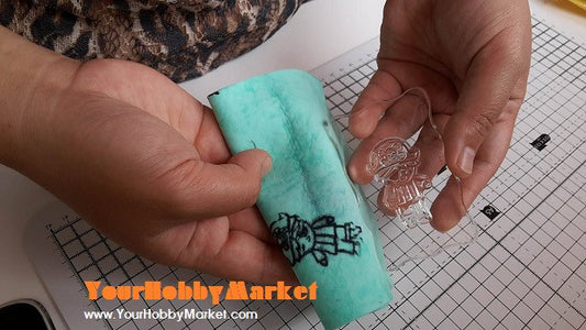 Cleaning Tool using Lawn Fawn Stamp Shammy