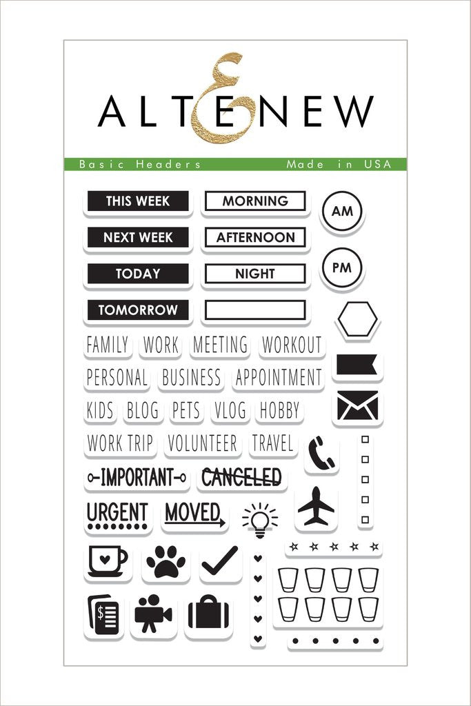 Basic Headers Stamp Set