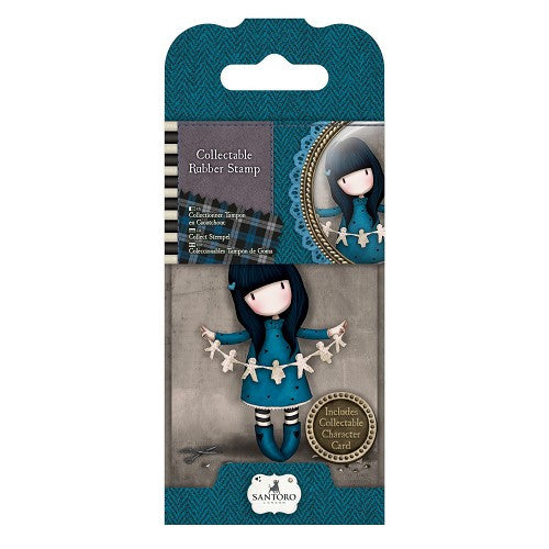 Gorjuss Santoro: I Found My Family In A Book V2 Mini Rubber Stamp