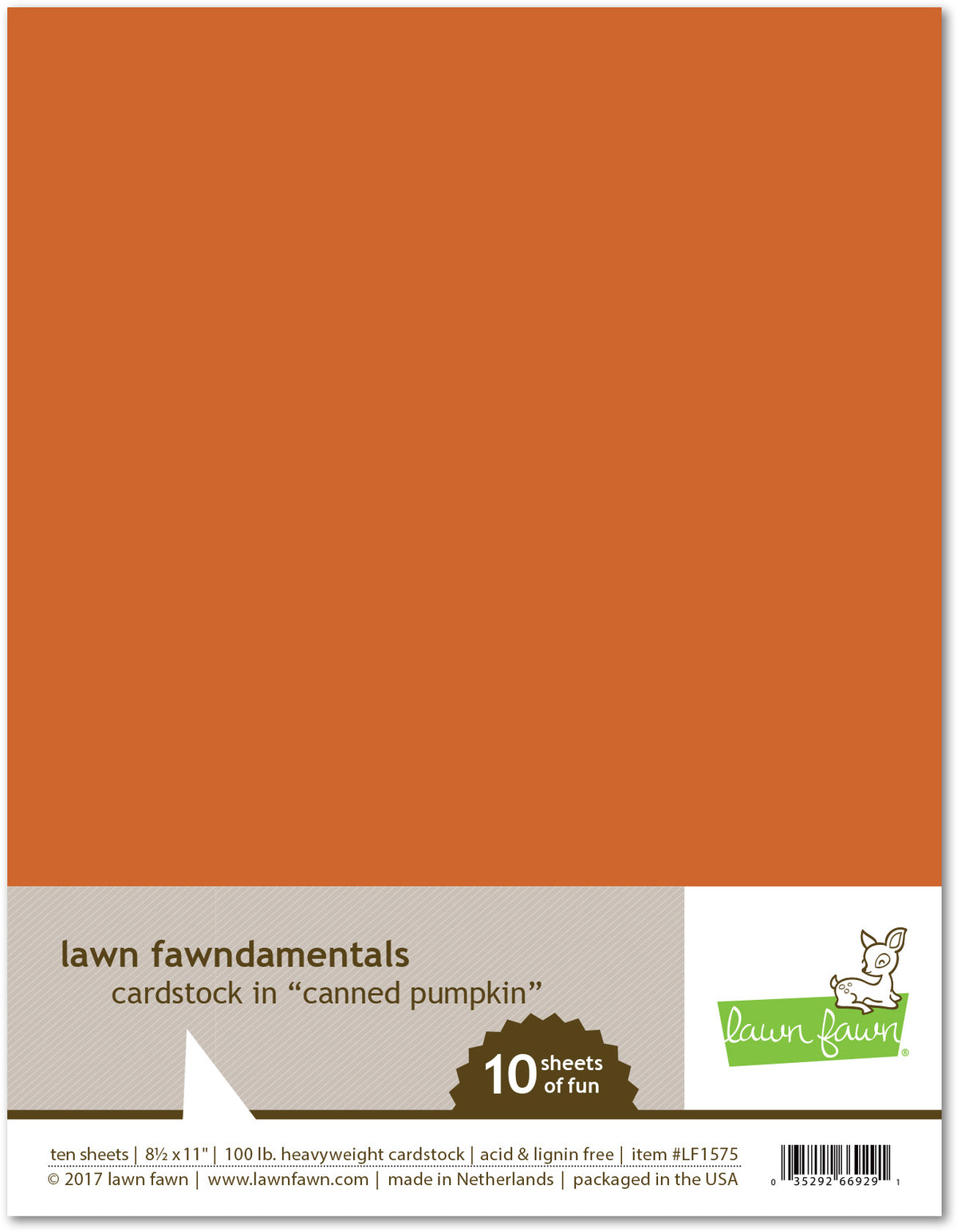 Canned Pumpkin cardstock