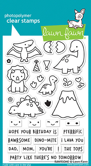 Lawn Fawn RAWRSOME Stamp