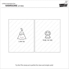 Lawn Fawn RAWRSOME Stamp