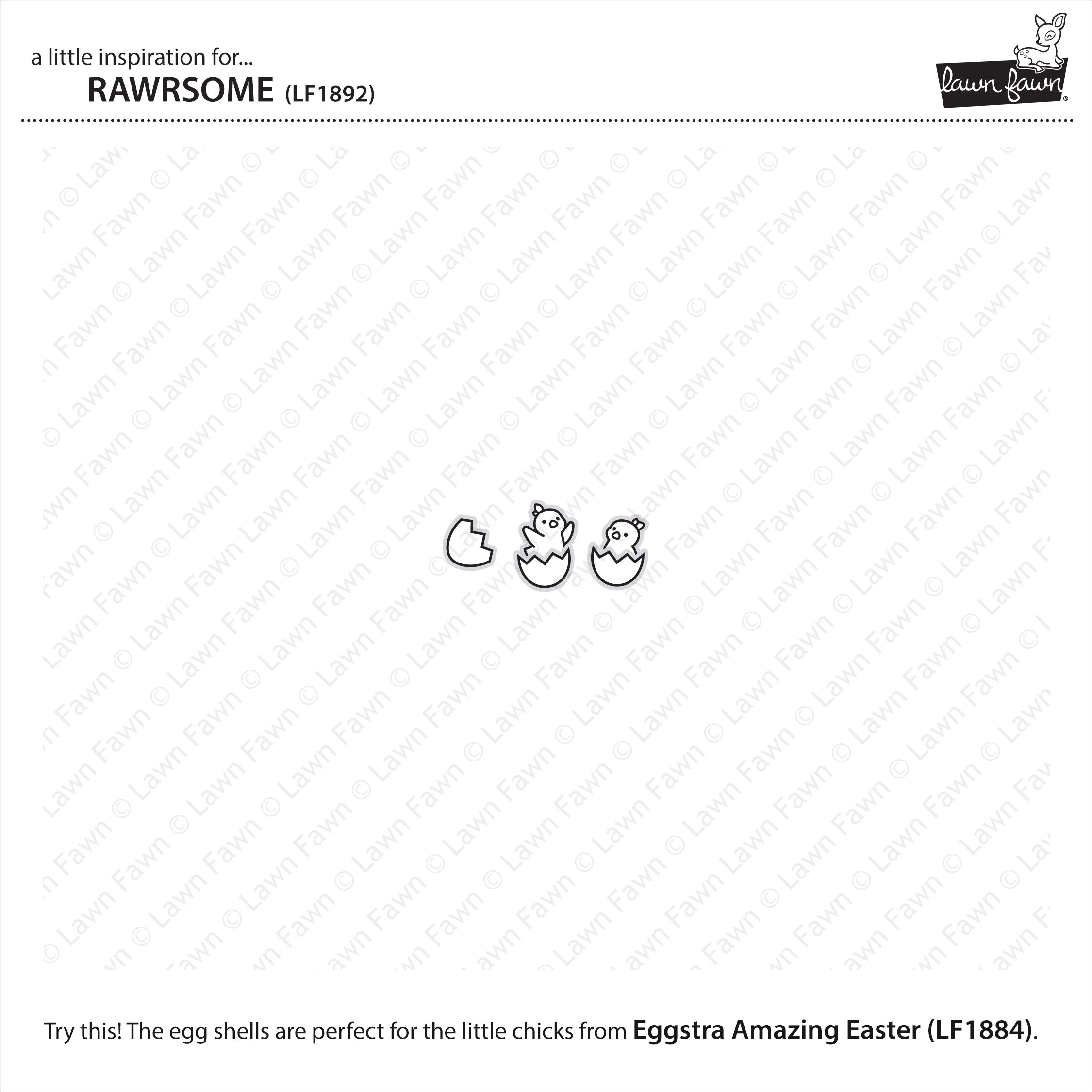 Lawn Fawn RAWRSOME Stamp