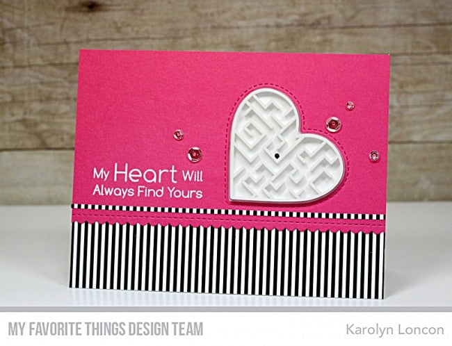 Heart Maze Shapes - White