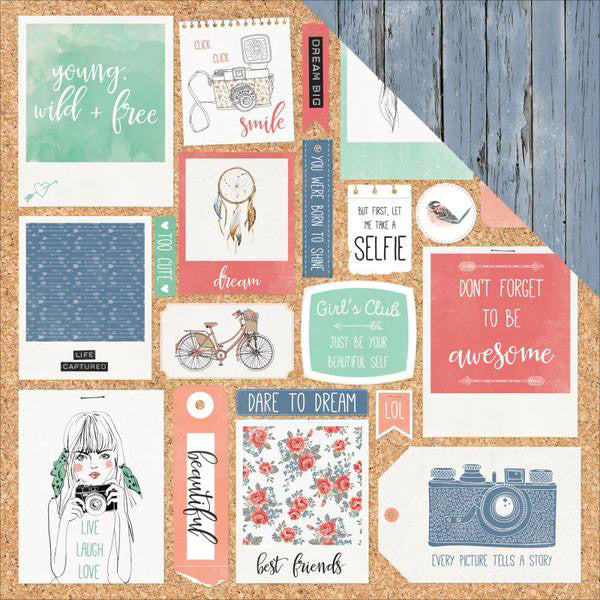 Boho Dreams 12x12 Scrapbook Paper - Bohemian