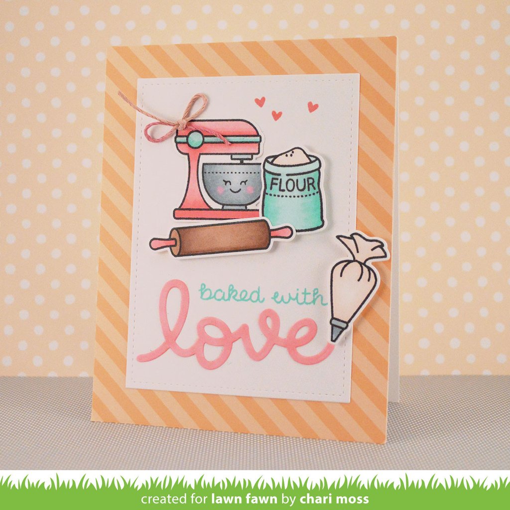 Gebakken met liefdesstempel