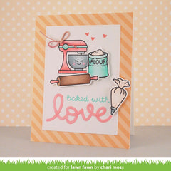 Gebakken met liefdesstempel